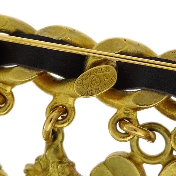 Chanel Icon Brooch Pin Gold Artificial Pearl - Picture 5 of 6